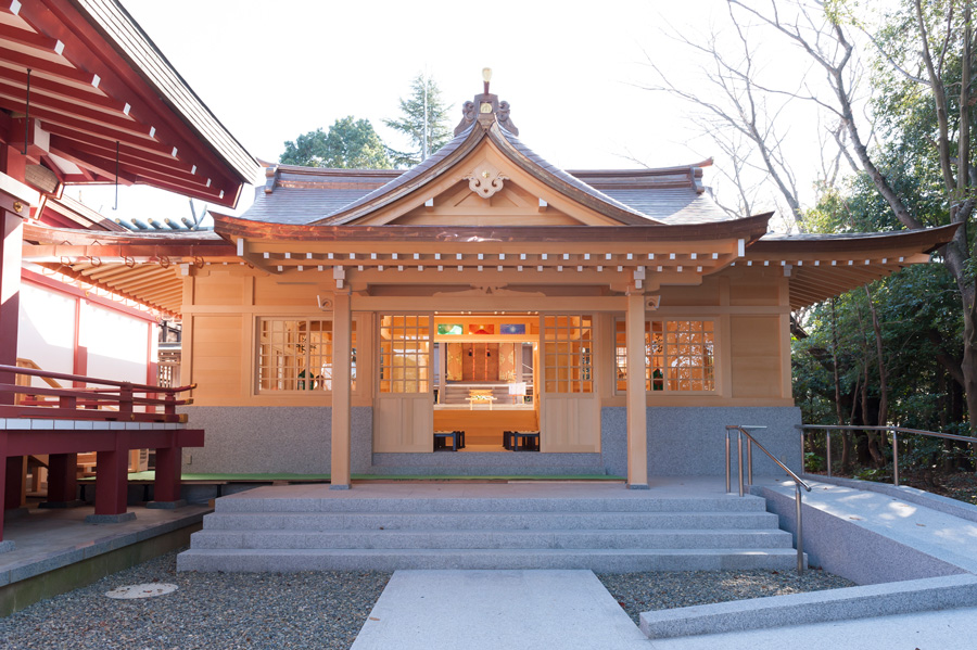山根彦神拝殿・儀式殿竣工奉告祭が無事挙行されました。